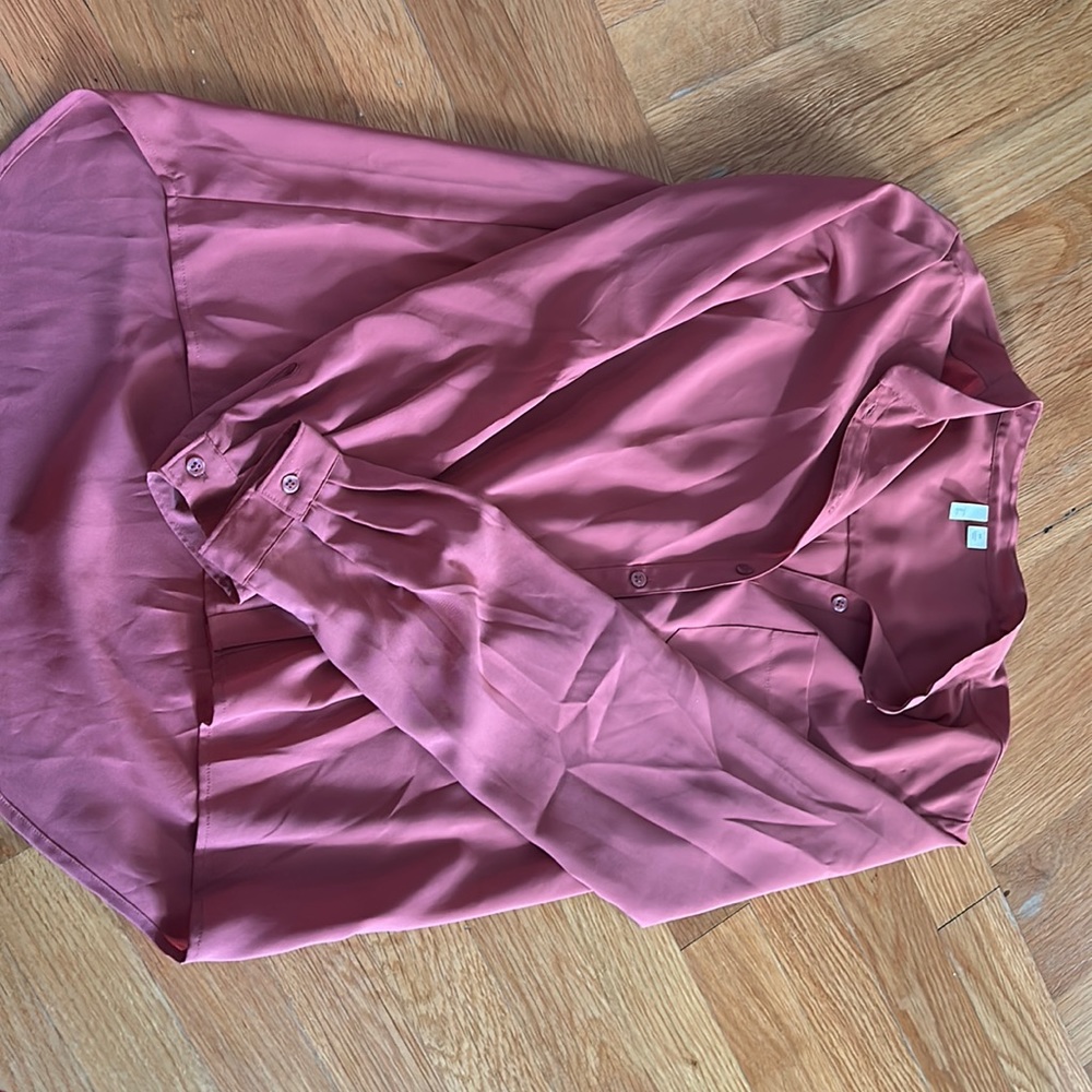 Frenchie top(Nordstrom)longer in the back,will cover your butt 97%poly 3%spandex